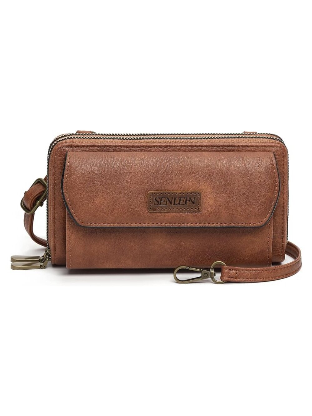 Vegan Leather Small Crossbody Phone Purse Shoulder Bag Wallet